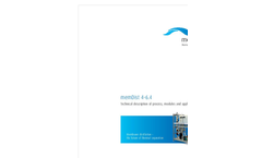 Memsys - Model MDS 500 - Membrane Distillation Unit - Brochure