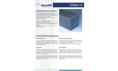 ONDA - Model 13 - Fill Pack Used In Cooling Towers - Datasheet