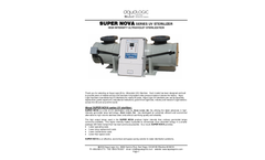 Aqua Logic - Model Super Nova Series (ALS) - UV Sterilizer - Brochure