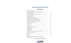 Aquatic Housing Product Catalogue