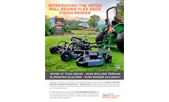 Lastec - Model XR700 - Pull Behind Finish Mower with 3 Point Hitch Mount - Brochure