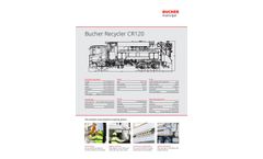 Bucher Recycler - Model CR120 - Sewer Cleaning Unit - Datasheet