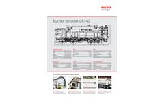 Bucher Recycler - Model CR140 - Sewer Cleaning Unit - Datasheet