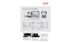 Bucher CityCat - Model VR50e - Compact Street Sweeper - Datasheet