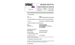 Spring - Green Plant Fertilizers Brochure