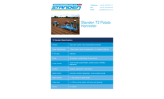 Standen - Model T2 - Potato Harvester Brochure