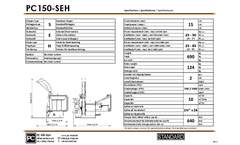 Model PC150-SEH - Tractor Mounted Standard Chipper Brochure