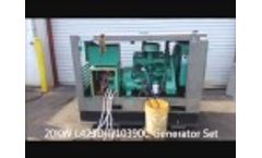 20KW L423D-I/10390C Cummins Generator Set - Video
