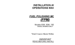 Premium - Model MK60SP - Single Filter Fuel Management System  Specifications Sheet