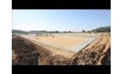 Time Lapse of the Construction of 1 of 16 Sludge Treatment Reed Bed Basins Video