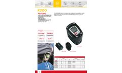  	Piusi - Model K200 - Electronic Flow Meter - Brochure