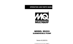 Model SS233 - Submersible Pumps Brochure
