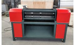 Small radiator recycling machine separates copper tube from aluminum foil for Palestinian customer