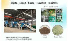 PCB precious metals recovery plant uses dry physical separation method to recycle precious metals