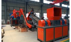 Large scale radiator recycling machine can separate copper, aluminium and iron from waste radiators