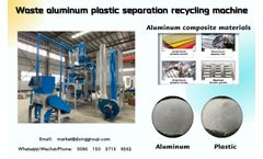 Aluminum Plastic Separation Recyclinig Machine for separating aluminum from aluminum composite materials.