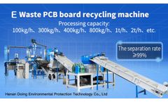 Circuit board scrap recycling machine for separating metals from non-metal