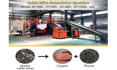 Used scrap copper cable recycling machine