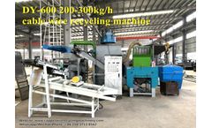 Customer from Hubei, China ordered one DY-600 copper wire recycling machine from Henan DOING