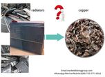 How to separate copper from scrap radiators?