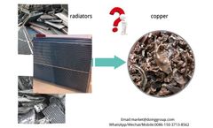 How to separate copper from scrap radiators?