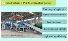 What are the advantages of PCB board recycling machine?