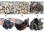 How many tons of raw materials produce one ton of charcoal?