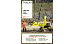 Agrinova - Model Zakandra ZA350 - Drum Wood Chipper - Brochure