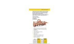 Fleming - Model TSST180 - Heavy Duty Rotavators Brochure