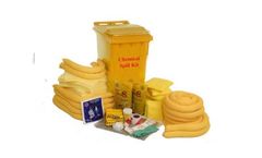 255Litre Chemical Emergency Spill Kit - Wheeled Bin Premier Range
