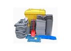 800Litre Universal Emergency Spill Kit - Wheeled Bin Premier Range