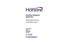 Horstine AirStream - Pneumatic Fertiliser Applicator - Brochure