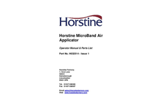 Microband Air - Granular Chemical Applicators - Brochure