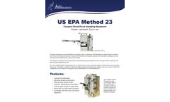 Apex - Model Method 23 - Compact Dioxin/Furan Sampling Equipment - Datasheet