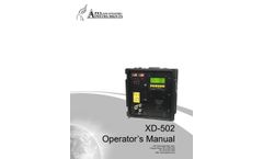 Apex - Model XD-502 - Digital Method 5 Sampling Console - Manual
