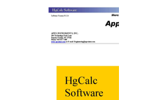 XC-6000 - HgCalc Software - Manual