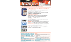 Model AFFF-LF-C6 - 6% - Low Freeze Aqueous Film-Forming Foam Brochure