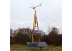 Lite Dali Power Tower - Model XII - Hybrid Wind Solar Power Station