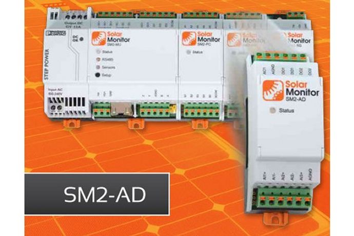 Solar Monitor - Model SM2- AD - AD Module with Relay and Analog I/O