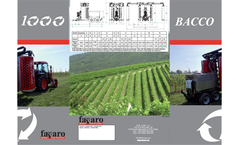 Bacco - Model 1000 – 1500 – 2000 - Trailed Drift Recovery Multi Row Sprayer Brochure