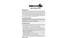 Bird-X - Bird Strobe Light - Manual