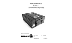 Bird-X Laser Laser Bird Repeller (Indoor) - Instruction Manual
