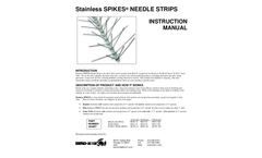 Stainless Spikes Needle Strips - Instruction Manual