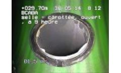 Pipe Inspection Crawler GECKO 9050: Pan/Tilt Camera Footage Video