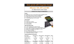 SOLmini - Solar Panel Integrated Battery Charger Brochure
