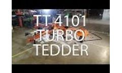 Pequea TT4101 4 rotor tedder features Video