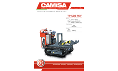 Camisa - Model TP 500 With PDF - Tracked Minidumper for Viticulture - Datasheet