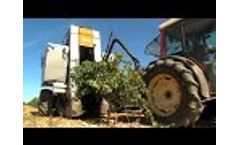Towed harvesting machine  Video