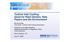 Turbine Inlet Cooling Association - Presentations