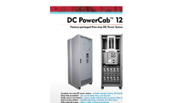 DC PowerCab - Model 120 - Factory-Packaged Non-Stop DC Power System - Datasheet